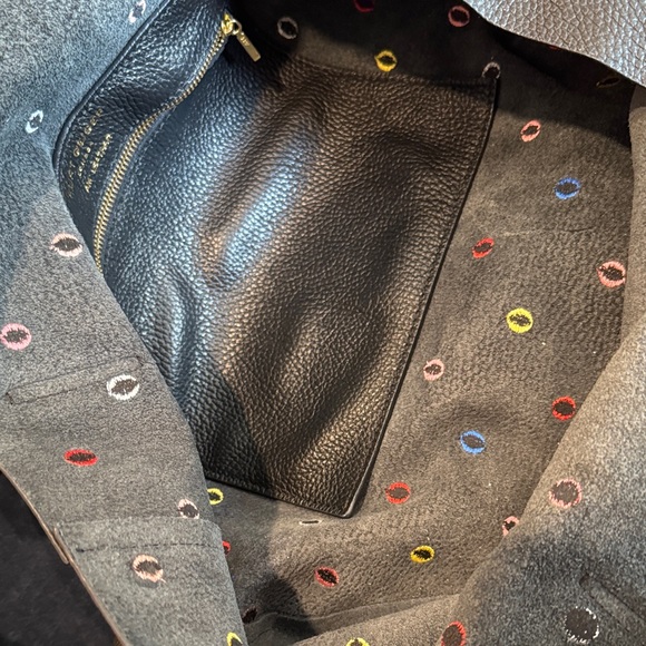 Kurt Geiger Black Tote with Colorful Dots - Picture 9 of 13